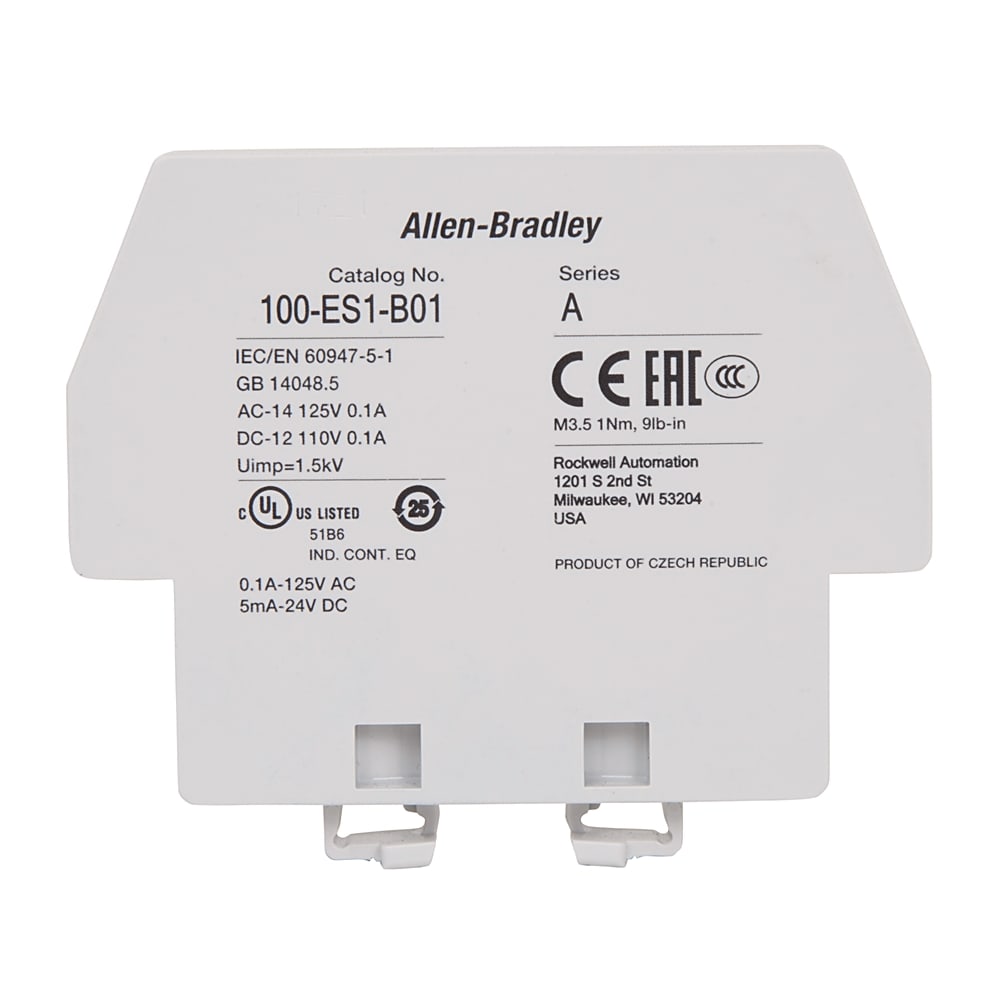 Allen-Bradley - Auxiliary Contact,Side Mounting,1NO+1NO