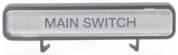 Allen-Bradley - NAMEPLATE (MAINS SWITCH)