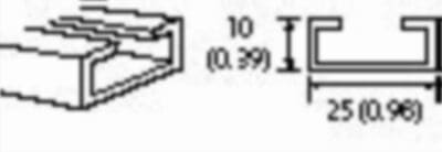 Guardmaster - SER1112 C-RAIL 2MTR LENGTHS ZINC COATED