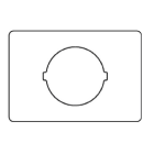Allen-Bradley - 36x52 mm 1 piece rectangular 800F 22 mm