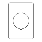 Allen-Bradley - 36x52 mm 1 piece rectangular 800F 22 mm