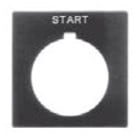 Allen-Bradley - 30MM 800H LEFT GREY LEGEND PLATE
