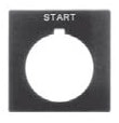 Allen-Bradley - 800H 30 mm Push-Button Legend Plate