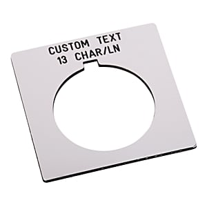Allen-Bradley - ENGRAVED LEGEND PLATE 30MM