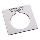Allen-Bradley - ENGRAVED LEGEND PLATE 30MM