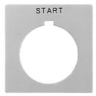 Allen-Bradley - 30MM 800H CLOSE WHITE LEGEND PLATE