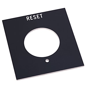 Allen-Bradley - 800H PB RESET STANDARD LEGEND PLATE