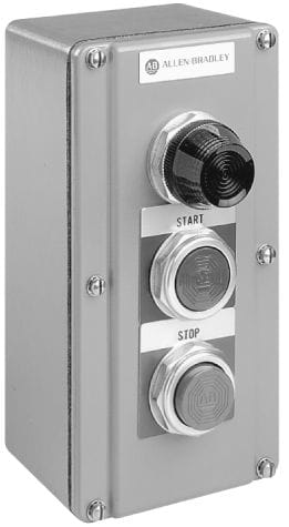 Allen-Bradley - 30MM 800T P/BUTTON STATION EMERGENCY STP