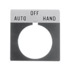 Allen-Bradley - LEGEND PLATE MARKED (DOWN)