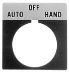 Allen-Bradley - LEGEND PLATE MARKED `FOR. - OFF - REV.`
