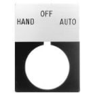 Allen-Bradley - 800T 30 mm Push-Button Legend Plate