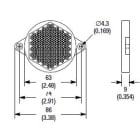 Allen-Bradley - Reflector, 86mmdia, c/w fixing holes
