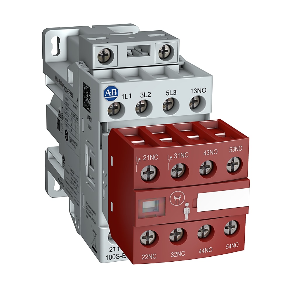 Allen-Bradley - Safety Contactor,IEC,16 A,24V DC