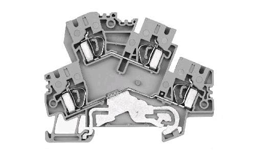 Allen-Bradley - 2-Ckt Blk / 1 Feed/1 Grd Ckt w/ Bar 4mm