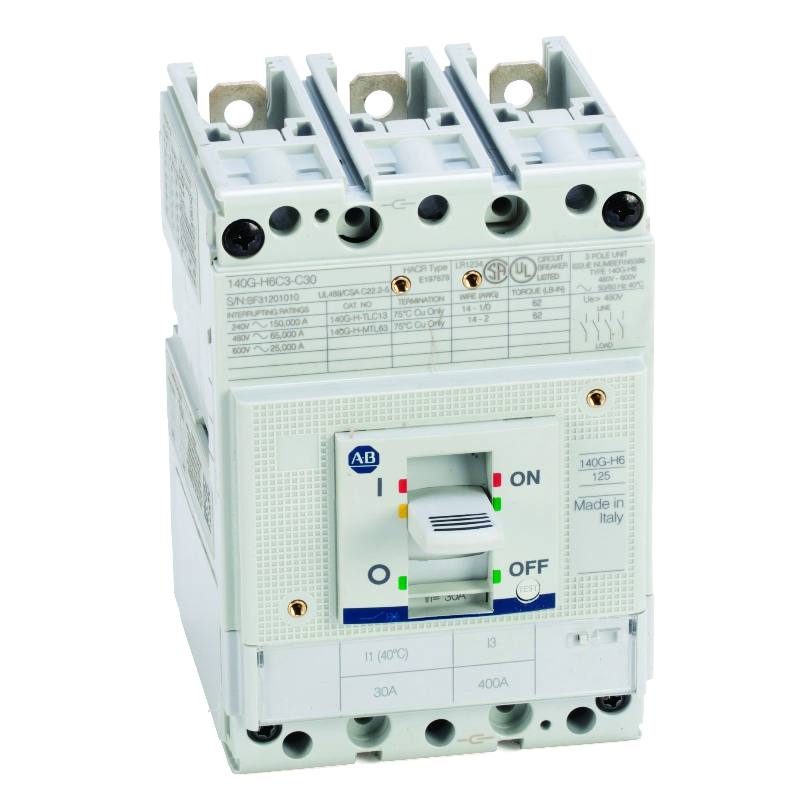 Allen-Bradley - 140G 125A FRAME MOLDED CASE CKT-BKR