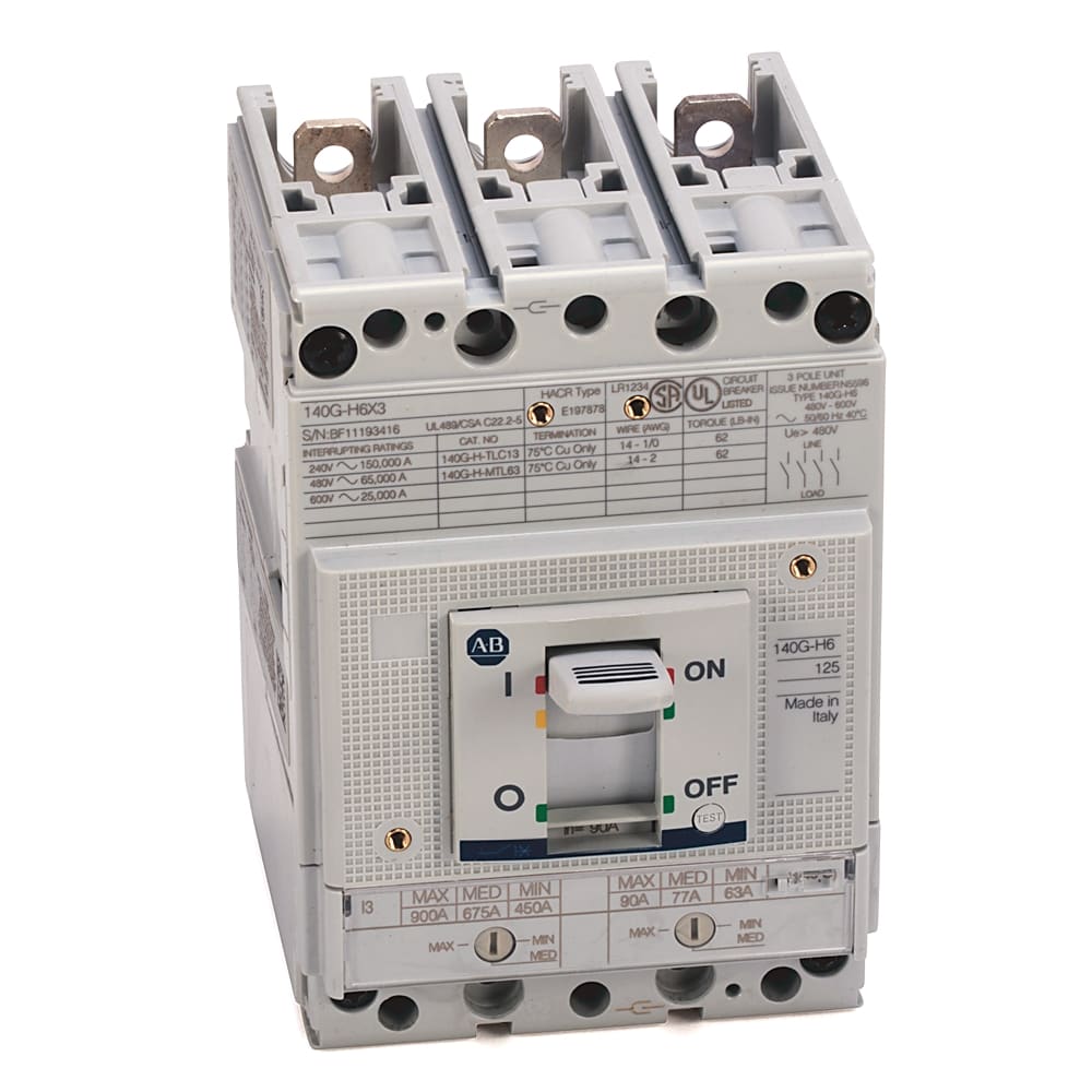 Allen-Bradley - 140G 125A H FRAME MOLDED CASE CKT-BKR