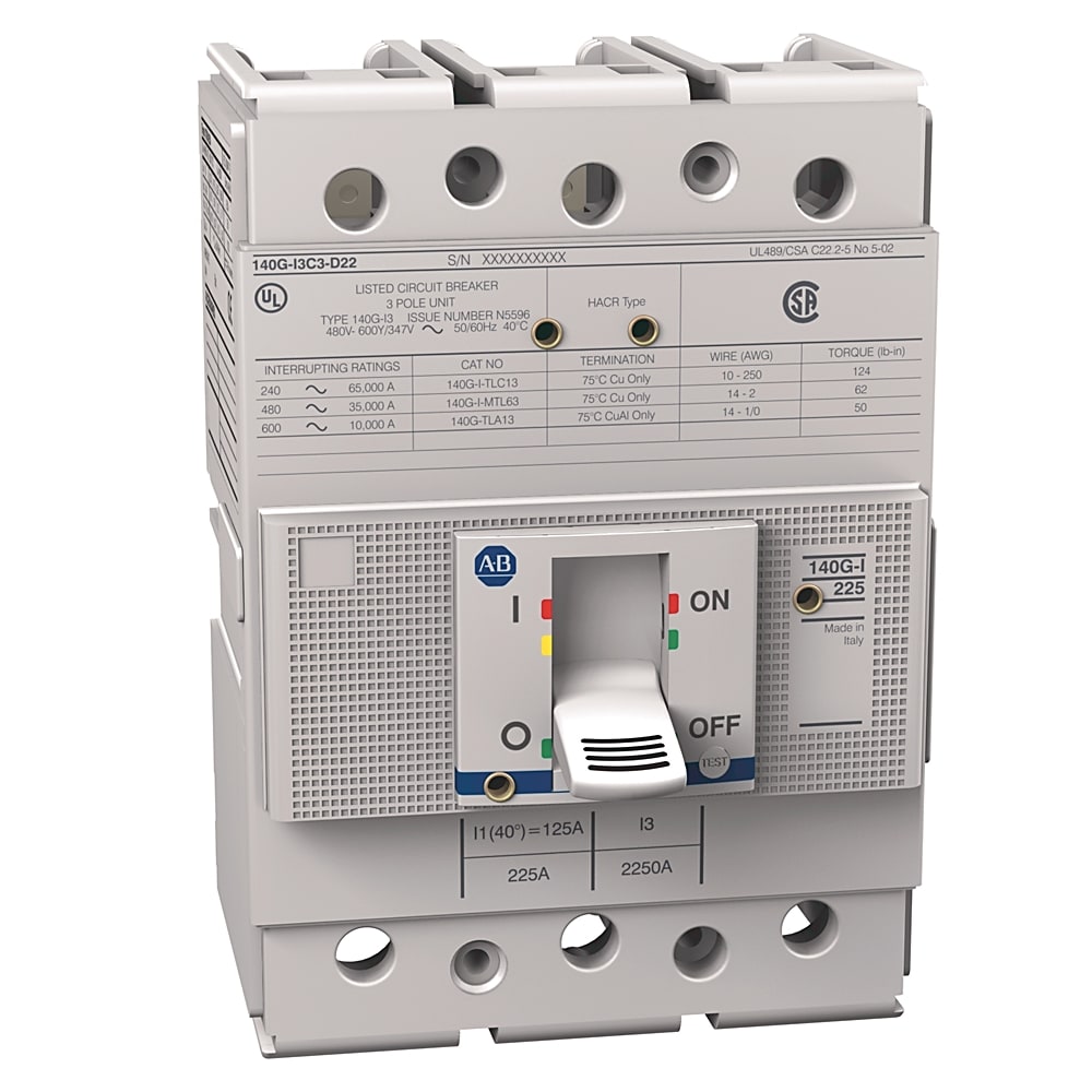 Allen-Bradley - 140G 225A FRAME MOLDED CASE CKT-BKR