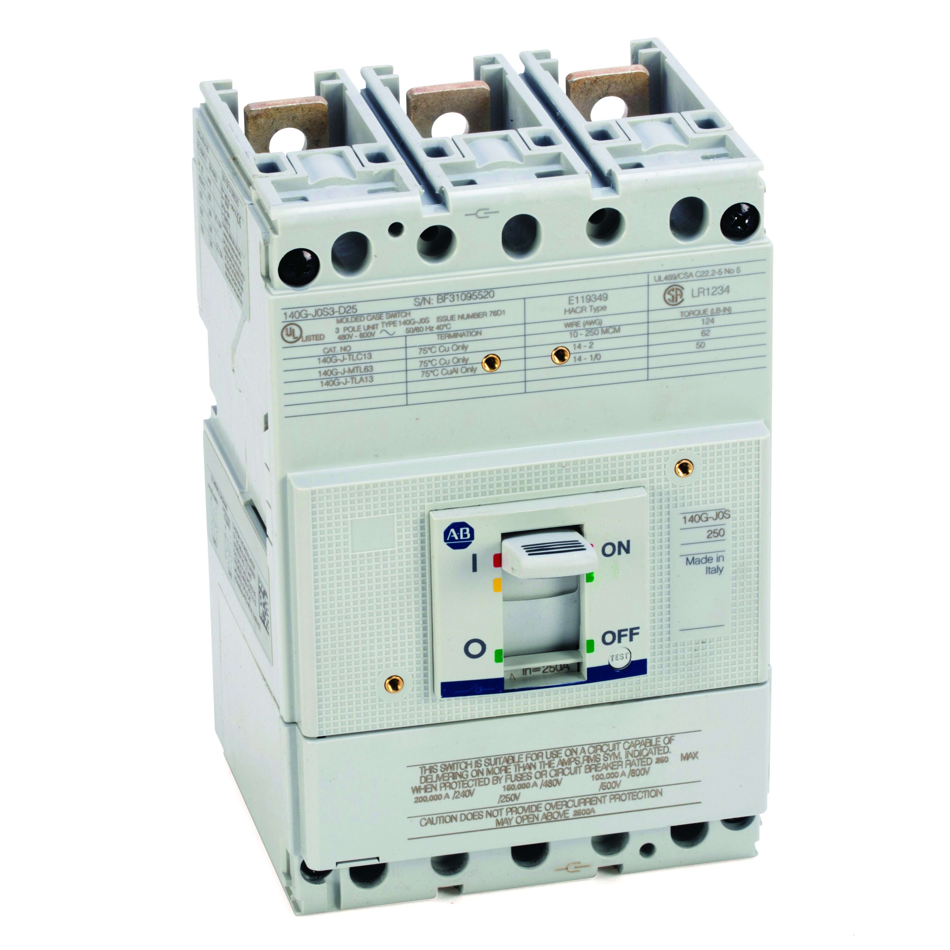 Allen-Bradley - 140G MCCB J Frame 100kA