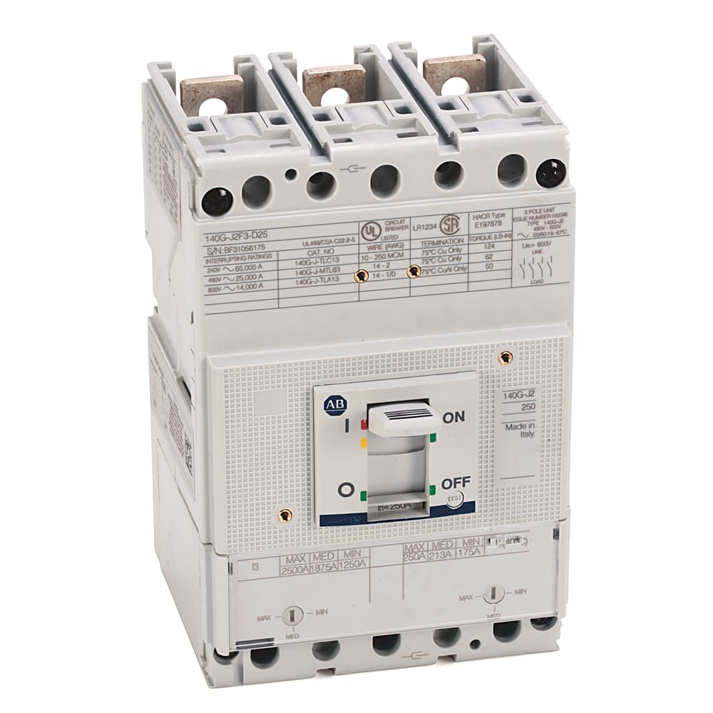Allen-Bradley - 140G 250A J FRAME MOLDED CASE CKT-BKR