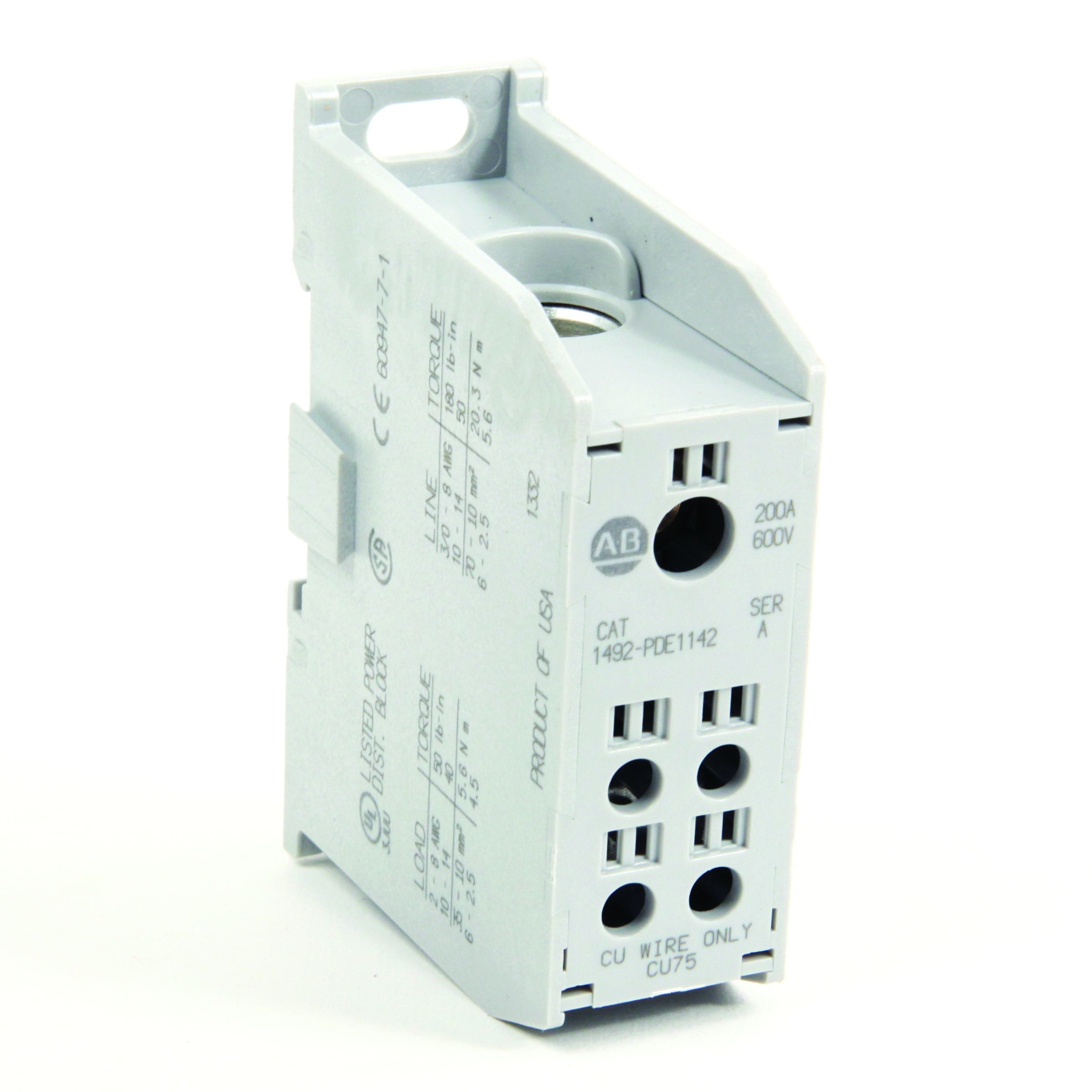Allen-Bradley - 200 A Enclosed Power Distribution Block