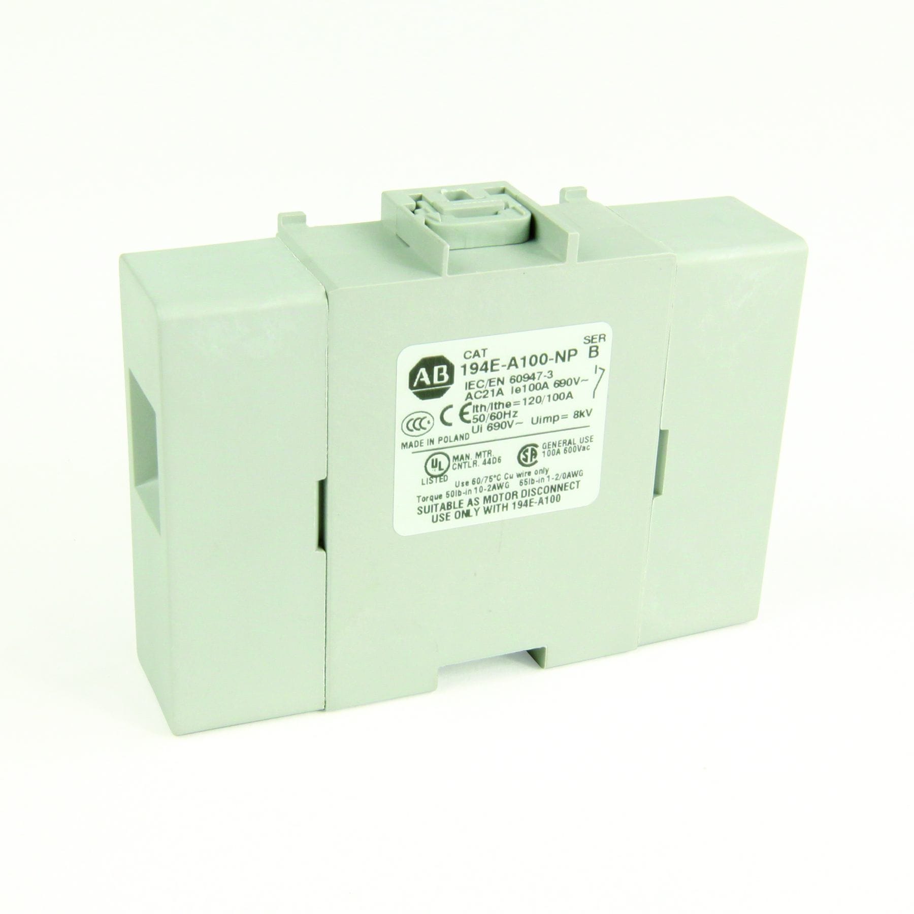 Allen-Bradley - 100A FOURTH POLE (BASE M/T)