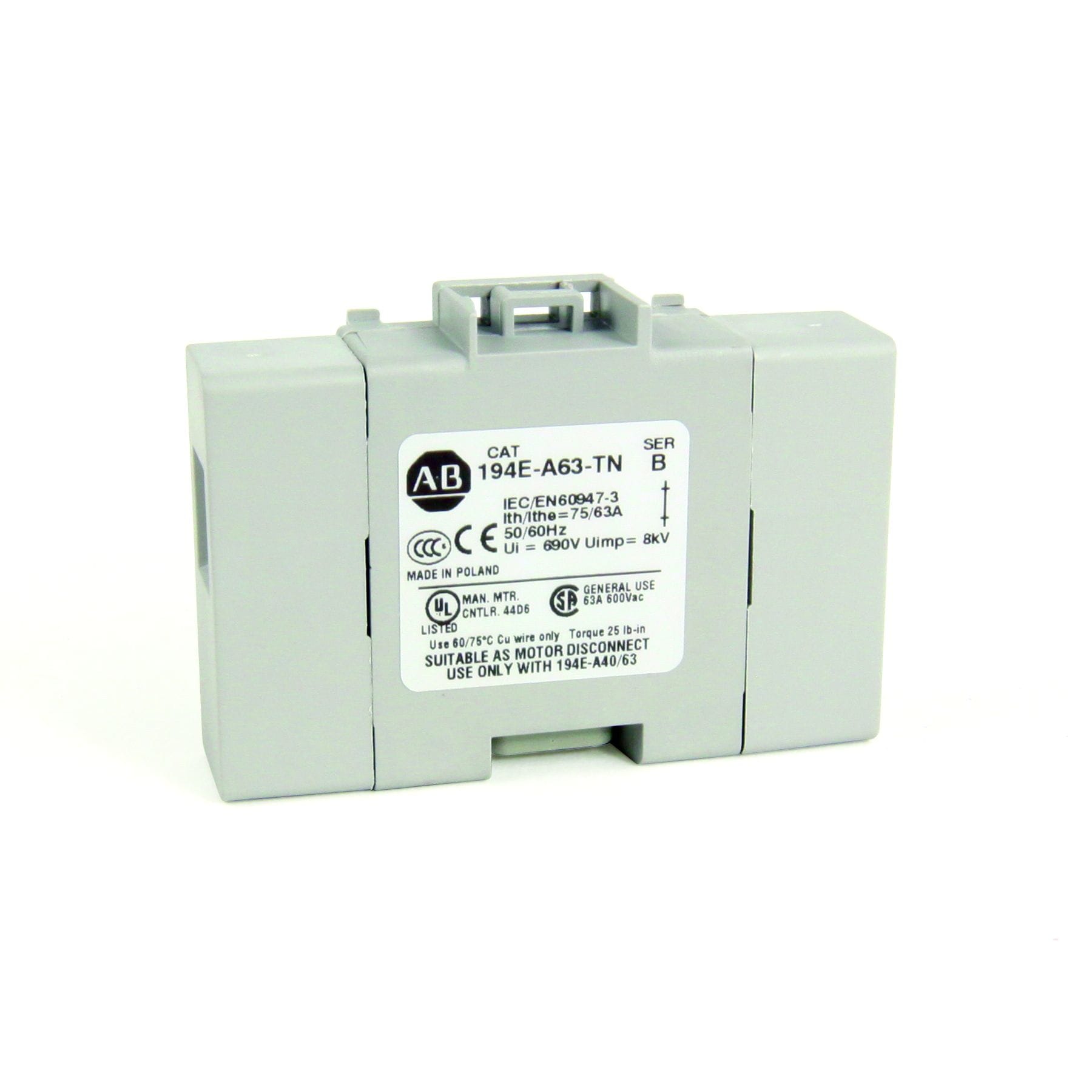 Allen-Bradley - 40/63A NEUTRAL TERMINAL