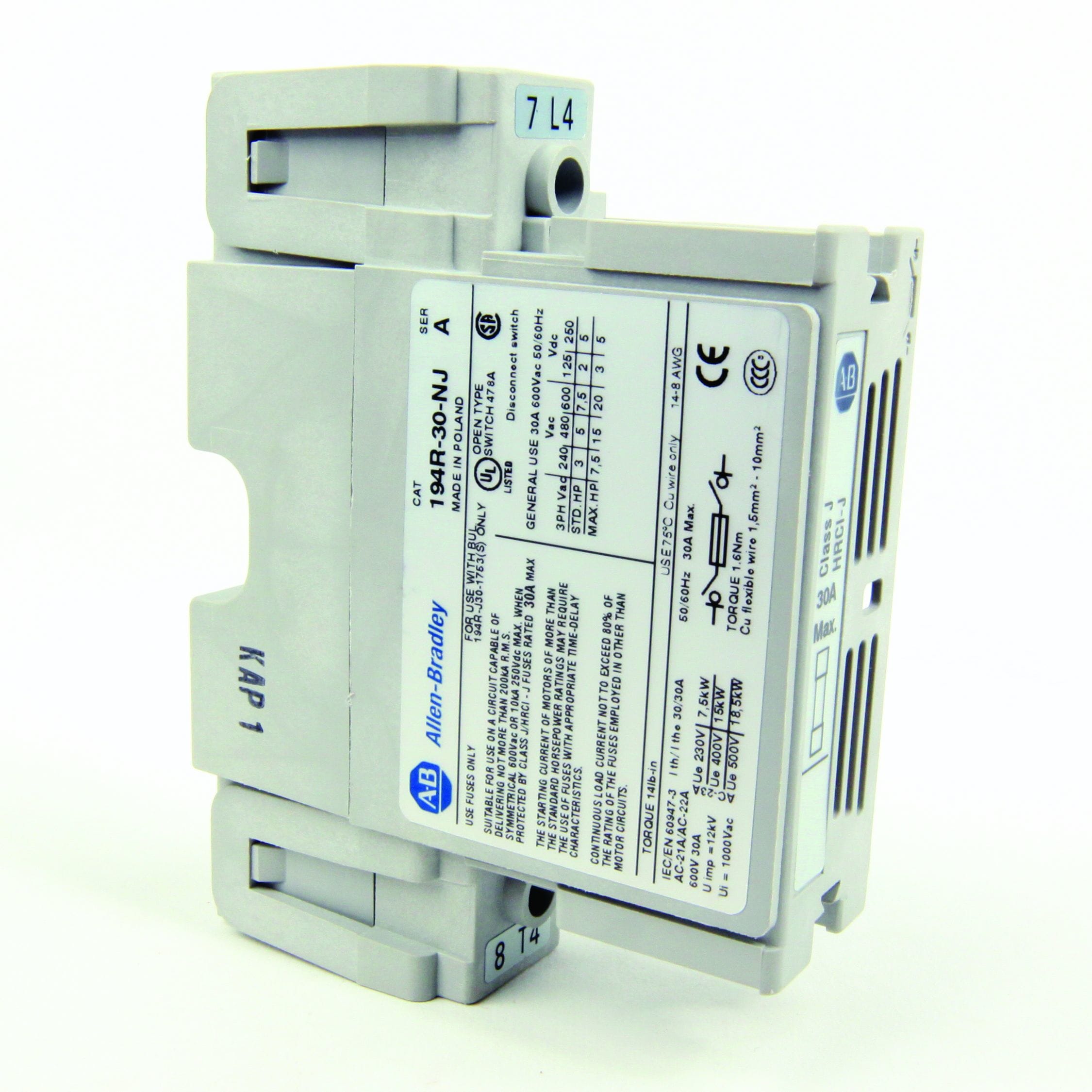 Allen-Bradley - 4TH POLE NP FOR 30A J FUSES