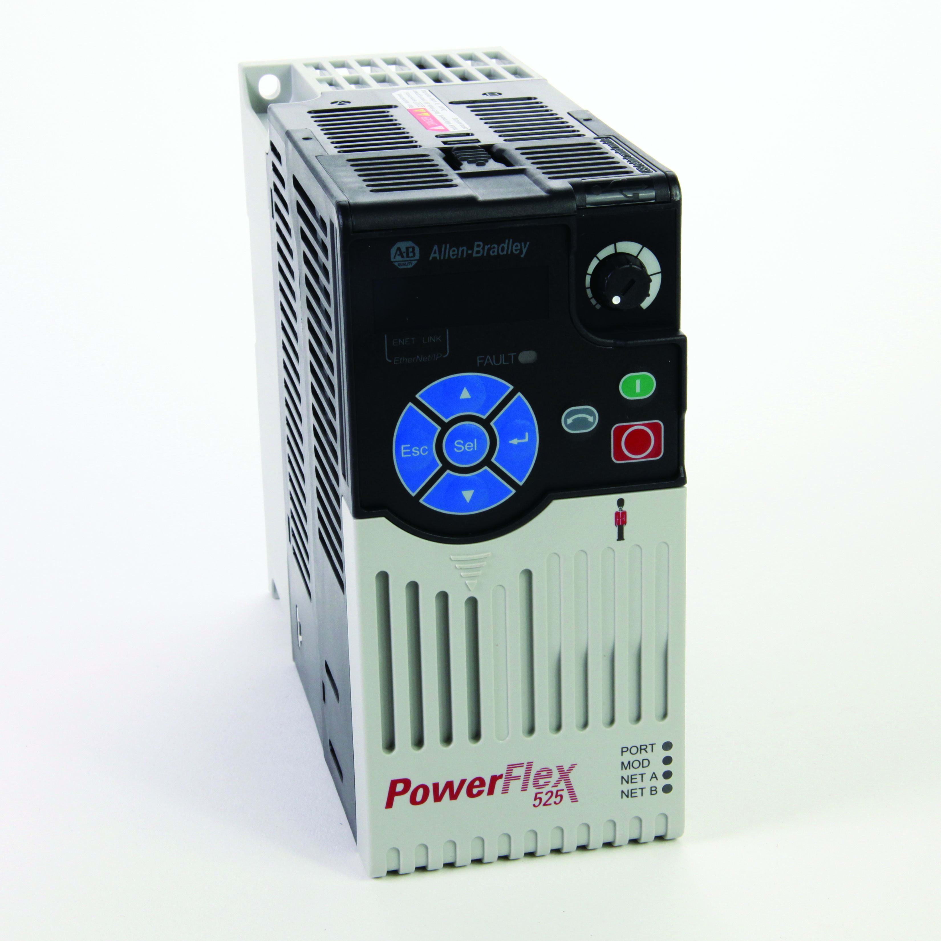 Allen-Bradley - PF525 200-240V, 2.5A 50/60Hz .4kw 1~ EMC