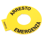 Allen-Bradley - Emergency stop 60mm yel/blk italian