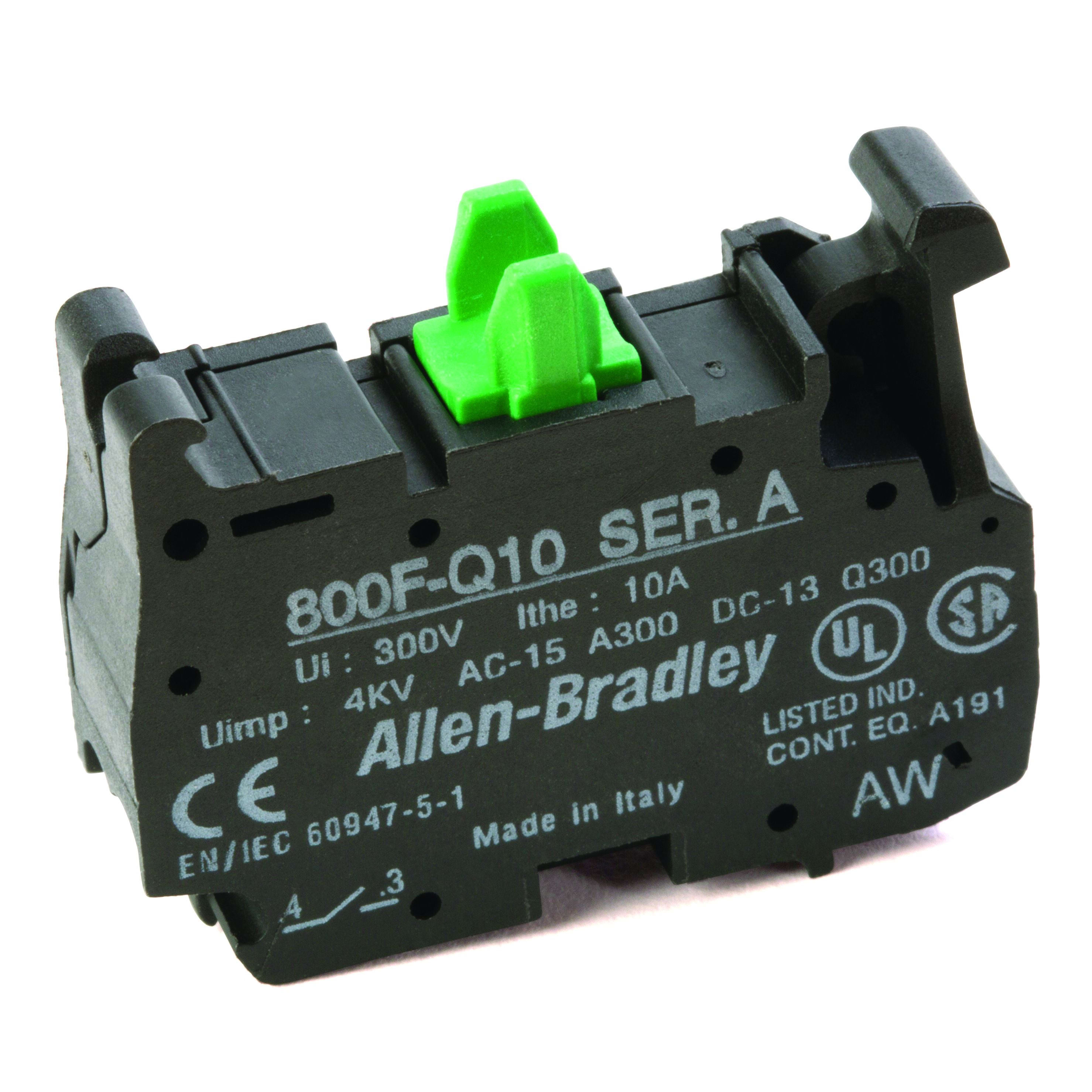 Allen-Bradley - Contact Block Latch Mount NO Screwless