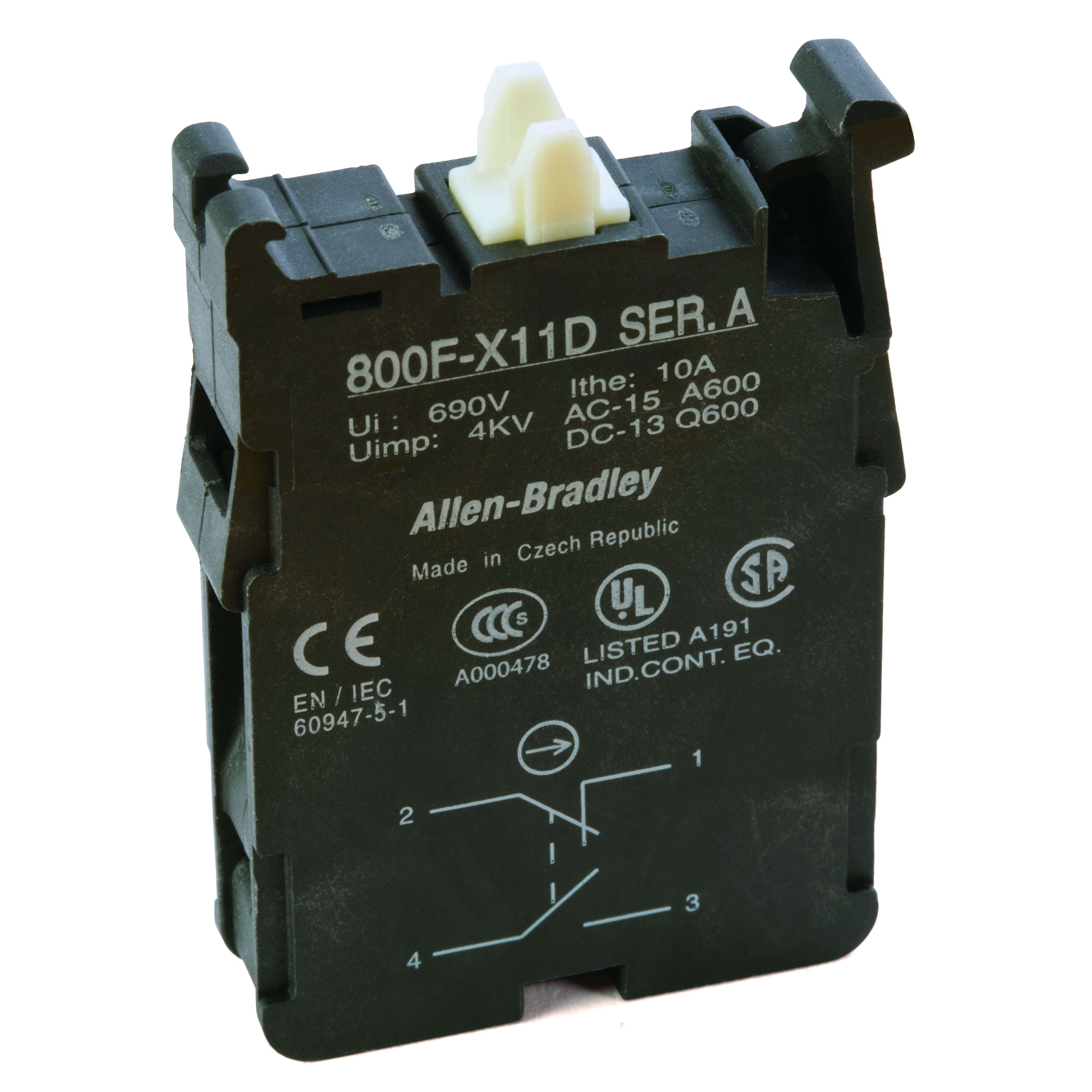 Allen-Bradley - 22mm Contact Block 800F PB