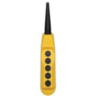 Allen-Bradley - 800FC Yellow Pendant 5Hole Plastic Encl.