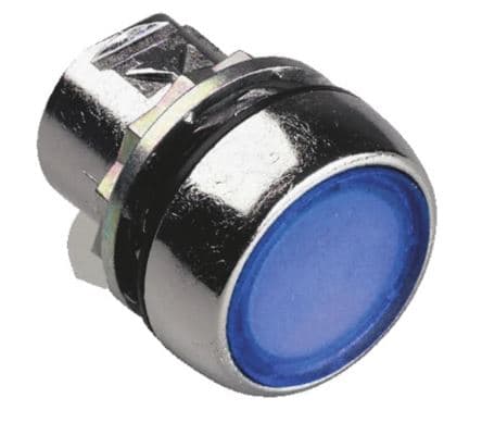 Allen-Bradley - Push But2n Metal Guarded Flush Blue