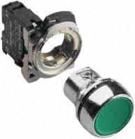 Allen-Bradley - NON ILL FLUSH GREEN P BUTT CW LATCH 1 NO