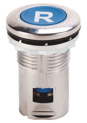 Allen-Bradley - PUSHBUTTON METAL RESET BLUE WITH 'R'