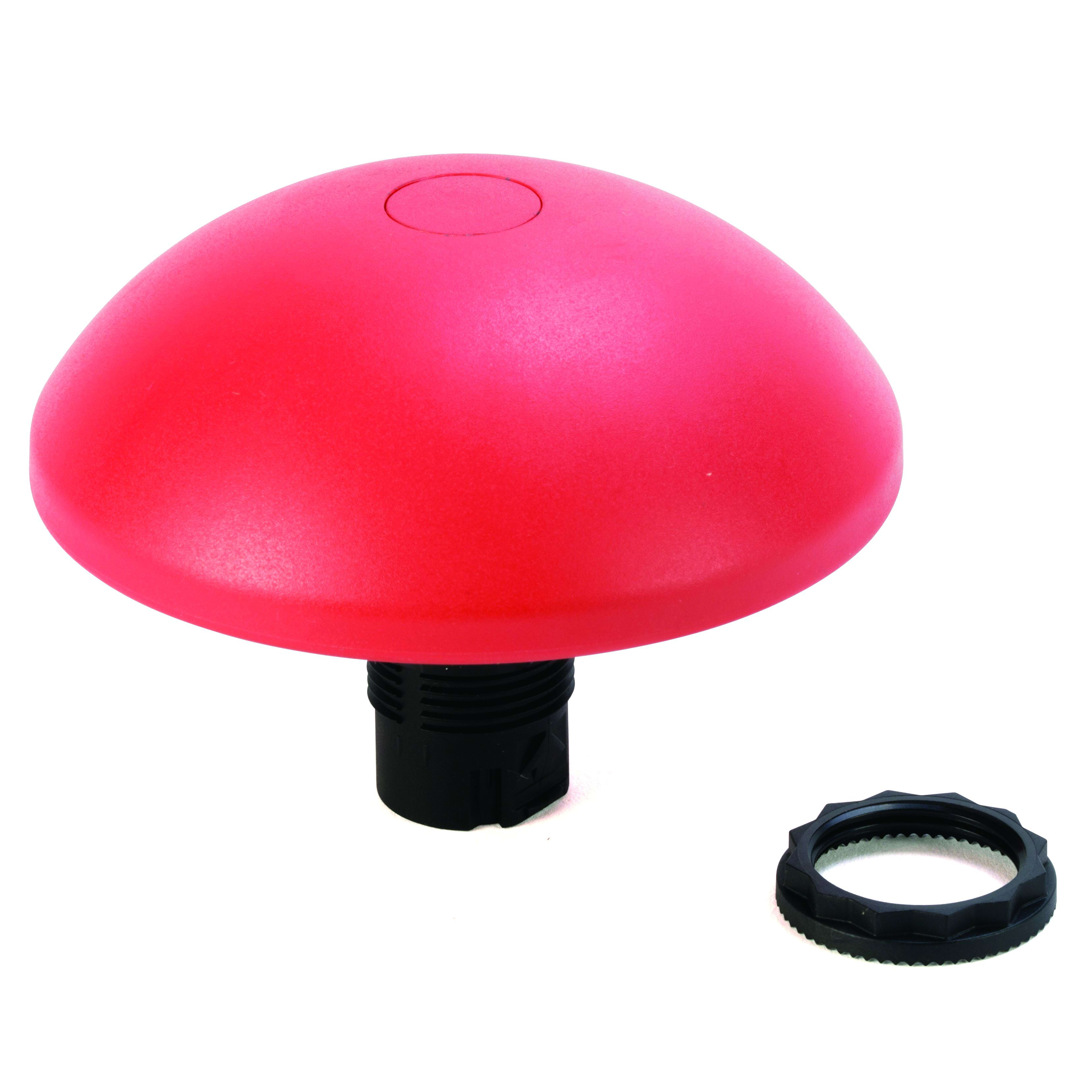 Allen-Bradley - Non-Illum Mush Plastic 90mm PushPull Red