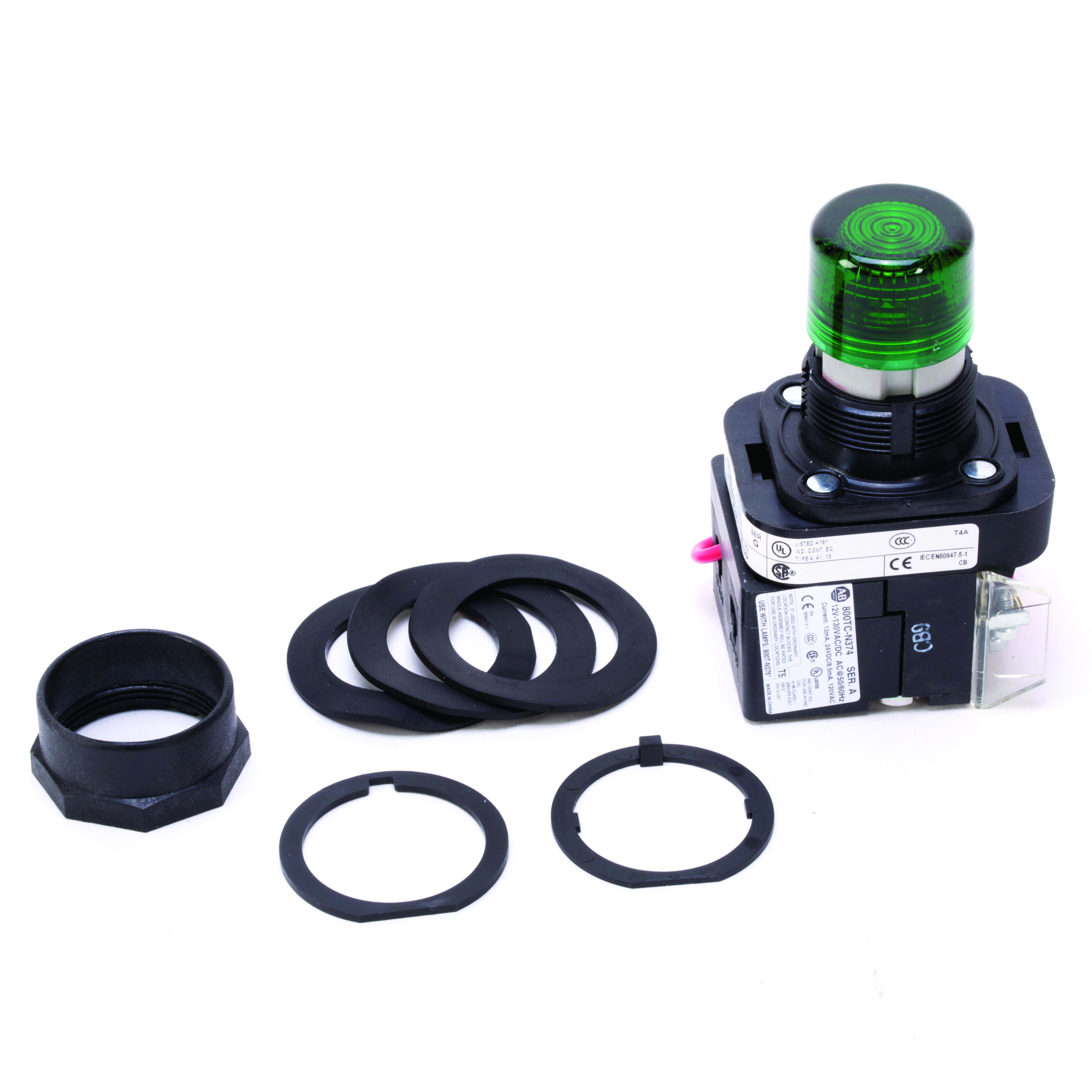 Allen-Bradley - 30mm Pilot Light with Test 800H