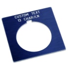 Allen-Bradley - 30mm 800H Grey Custom Text Legend Plate