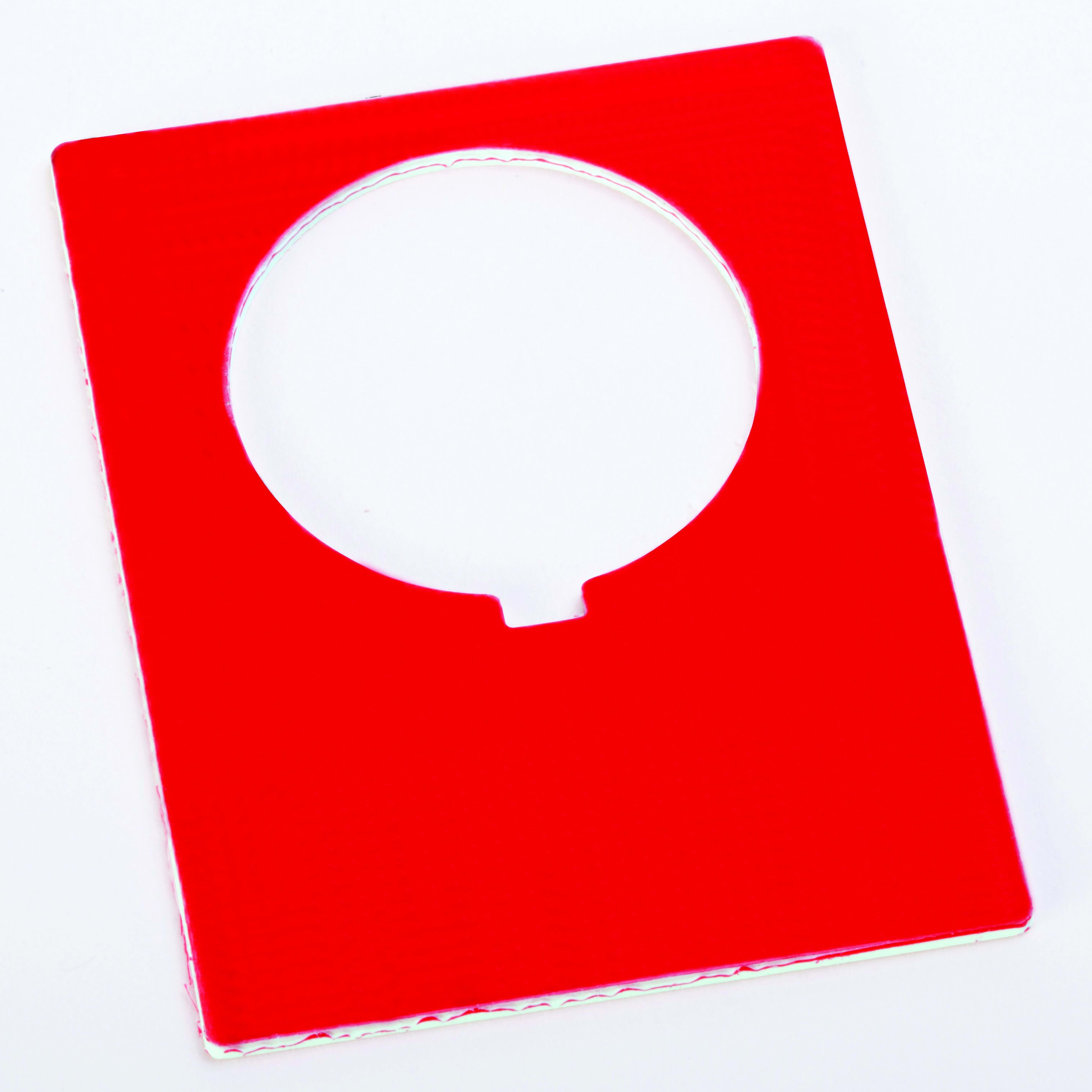 Allen-Bradley - LEGEND PLATE RED JUMBO