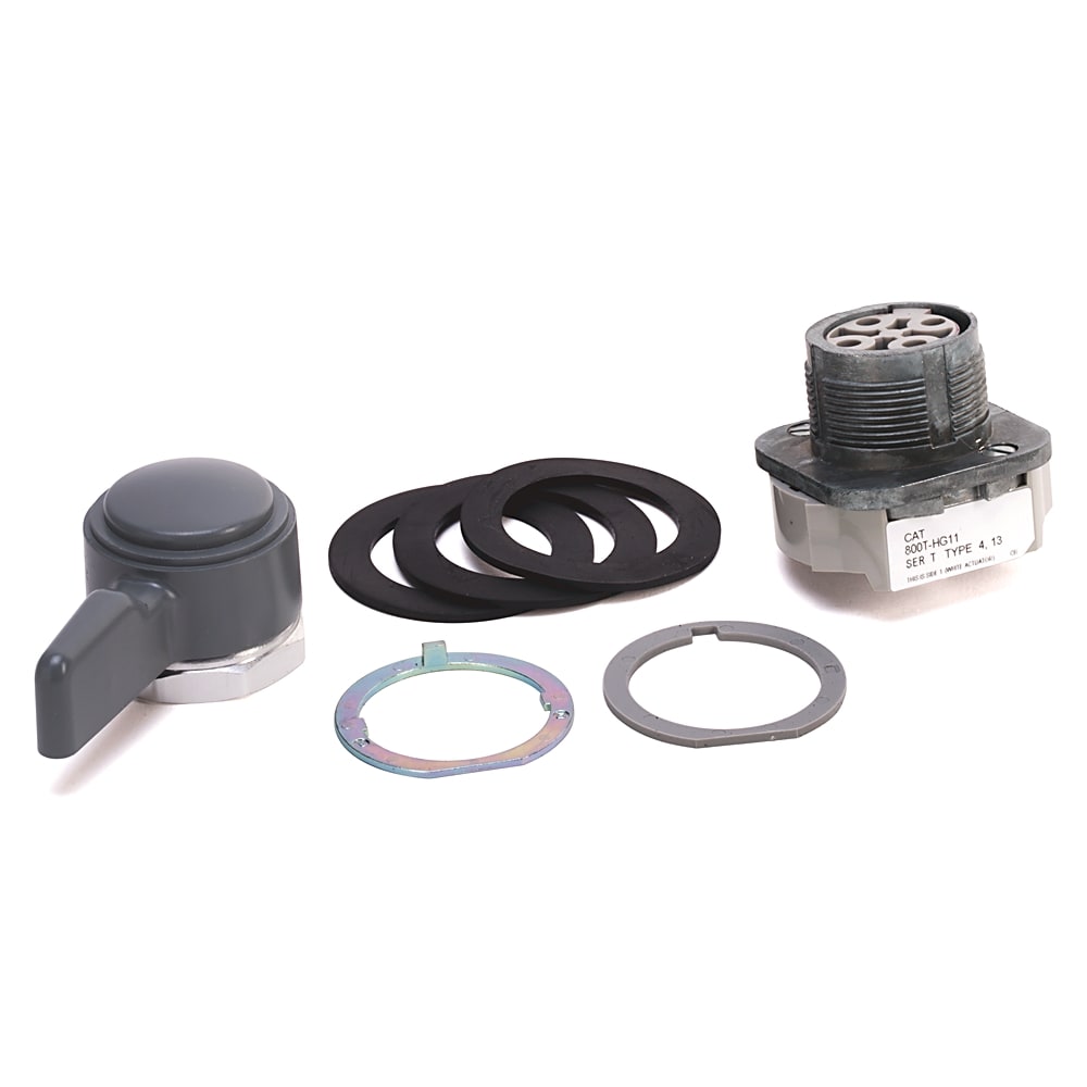 Allen-Bradley - Sel.Sw. gray, metal lever maint. 2NO-2NC