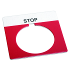 Allen-Bradley - LEGEND PLATE MARKED `STOP RED`