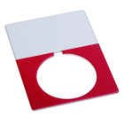 Allen-Bradley - LEGEND PLATE BLANK RED JUMBO