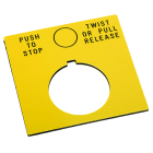 Allen-Bradley - LEGEND PLATE LARGE BLANK GREY