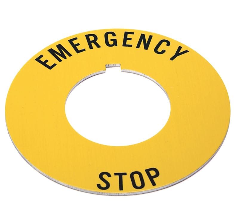 Allen-Bradley - LEGEND PLATE EMERGENCY STOP