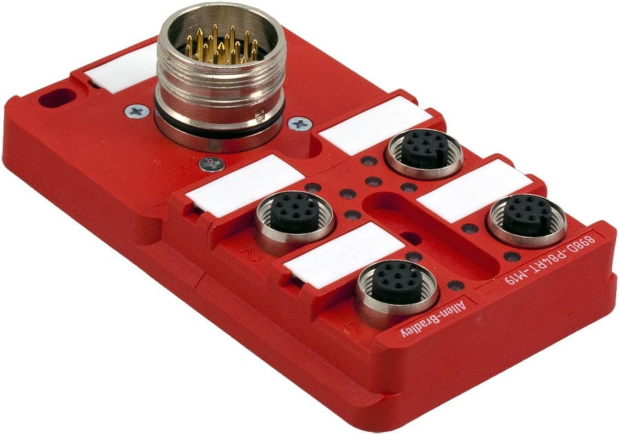 Allen-Bradley - 4 PORT SAFTEY BLCOK M12 8PIN