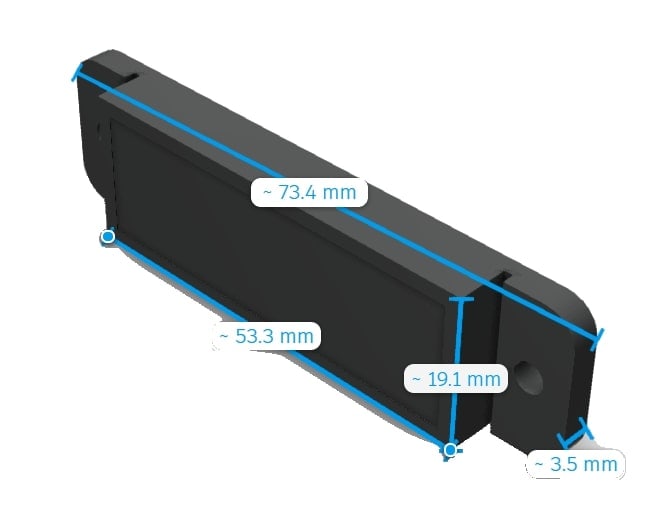 Allen-Bradley - PEC Reflector, 72 x 19mm 2x Fixing Holes