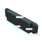Allen-Bradley - PEC Reflector, 72 x 19mm 2x Fixing Holes