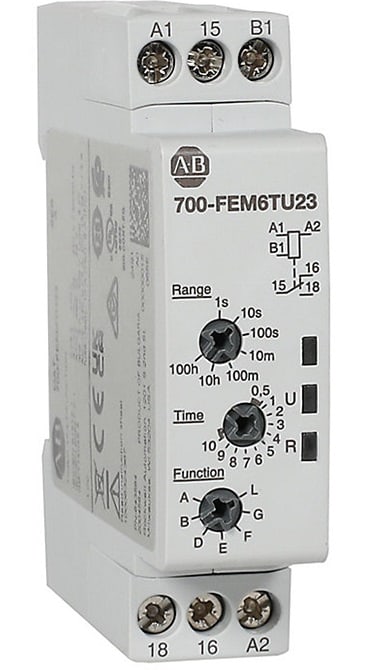 Allen-Bradley - TIMER 0.15s-10m STAR DELTA 2NO AC/DC