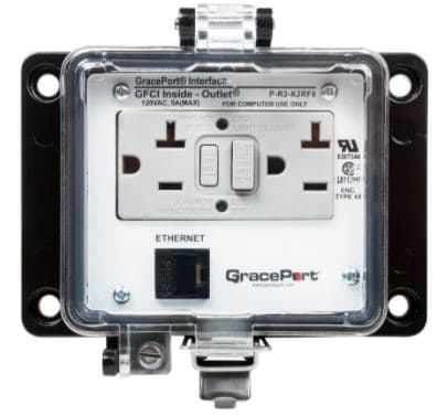 Grace Technologies - GRACE ETHERNET/POWER OUTLET SOCKET C/W