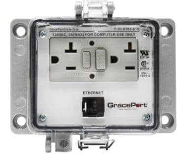 Grace Technologies - DOOR ETHERNET OUTLET NO POWER
